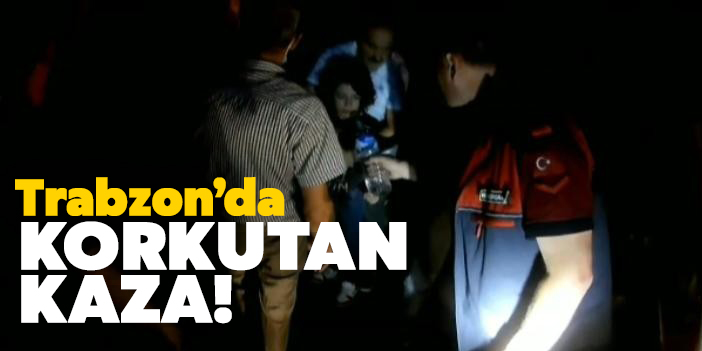 Trabzon'da korkutan kaza