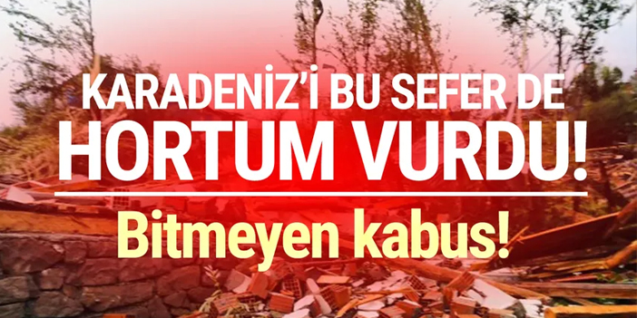 Artvin'de hortum çatıları uçurdu!
