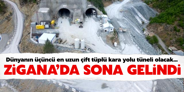 Zigana Tüneli'nde sona gelindi