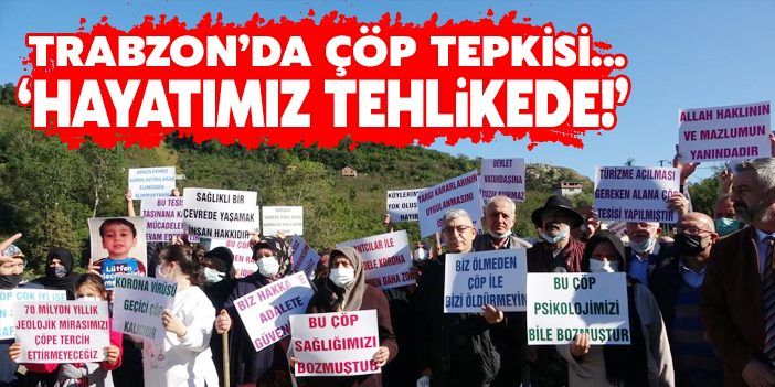 Trabzon'da çöp tepkisi: İnsanların hayatı tehlikede!