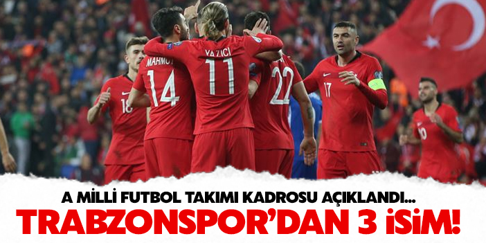 A Milli Takım'ın aday kadrosu açıklandı