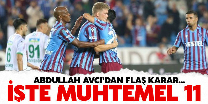 Trabzonspor Karagümrük deplasmanında... İşte muhtemel 11'ler!