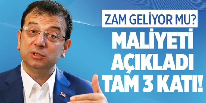 Ekrem İmamoğlu halk ekmeğin maliyetini açıkladı!